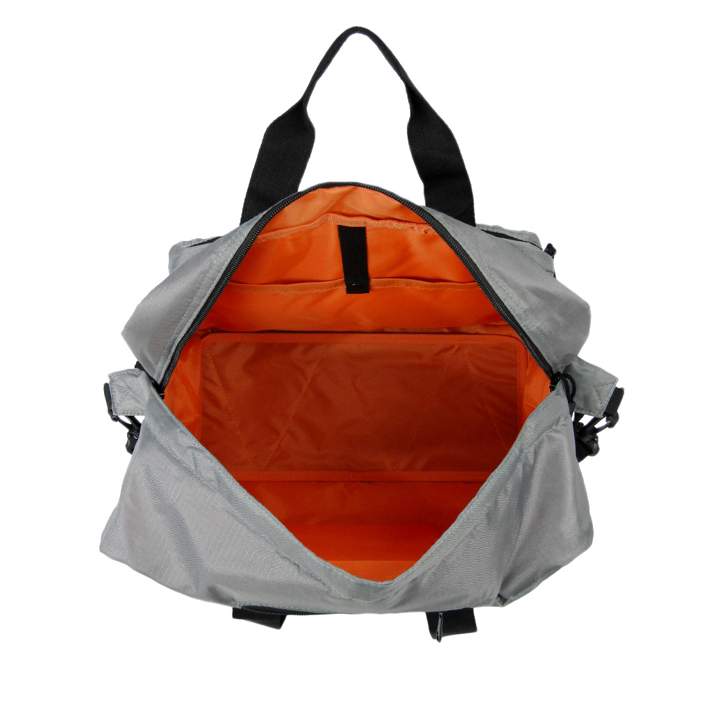 リップストップボストン 旅行 出張 1泊 2泊 ビジネス バッグ かばん 軽量 軽い 丈夫 灰色 グレー 3177