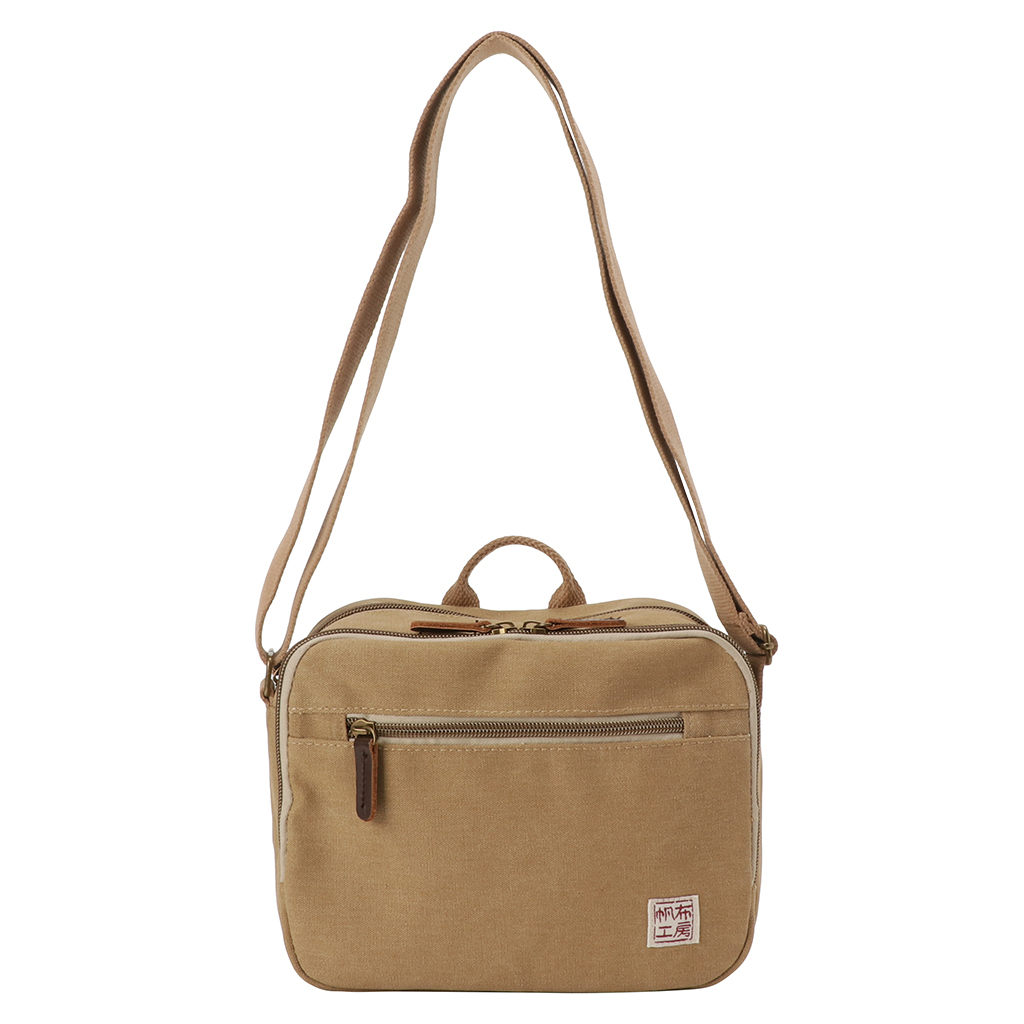 帆布工房 strollシリーズ|ショルダーバッグ 帆布 10号帆布 キャンバス ムラ染め 軽量 小さめ レディース メンズ 男女兼用 斜め掛け はんぷこうぼう3X05