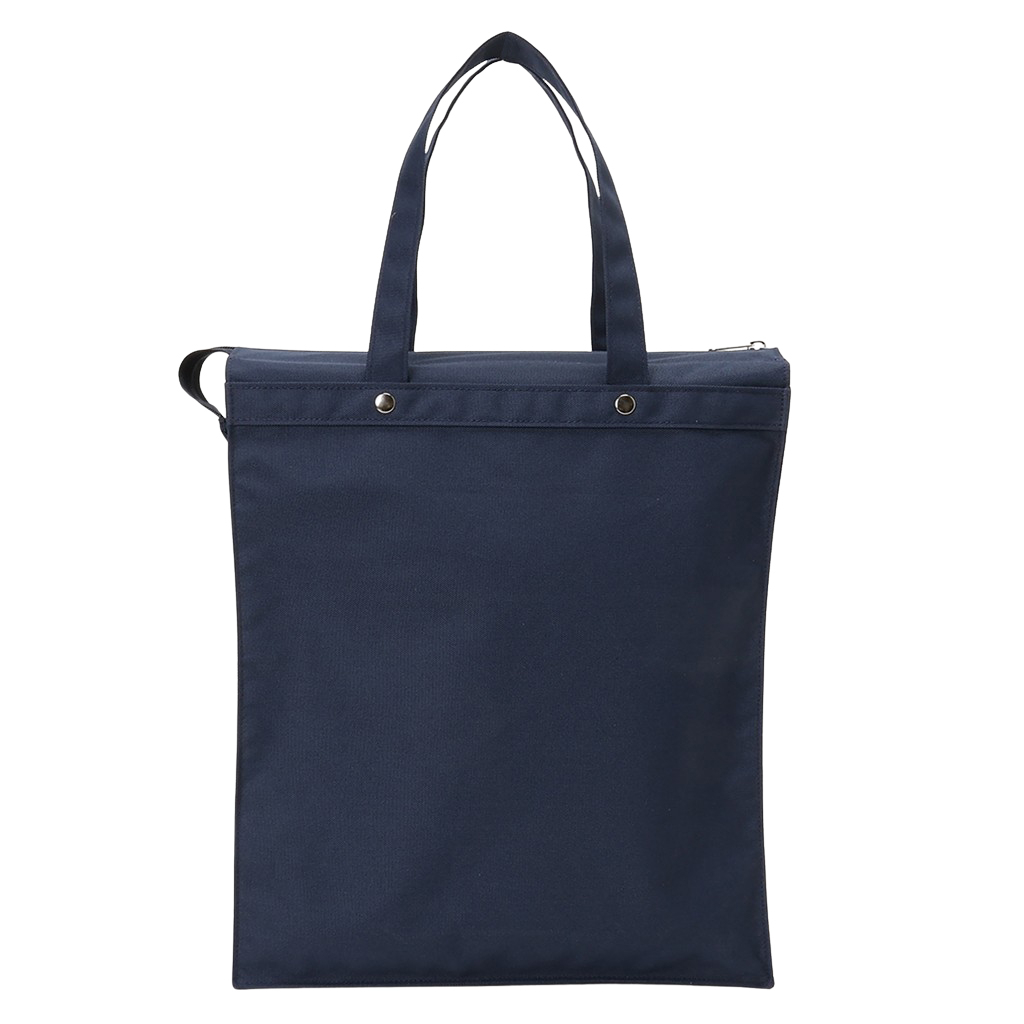 [A.O.T エーオーティー]  多機能 A4 対応トートバッグ 大容量 軽量 書類かばん 縦型 底板付き 撥水加工 男女兼用 ハンドバッグ ネイビー 3420