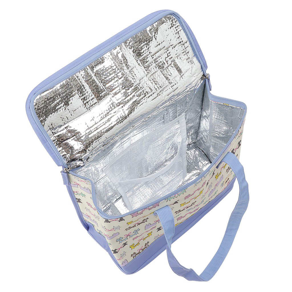  [mama fiore マーマフィオーレ] Picoteeシリーズ ピコティ BOX型 保温 保冷 トートバッグ 4WG6 保冷バッグ ボックス型 ねこ結び かわいい レジャー レディース ブルー