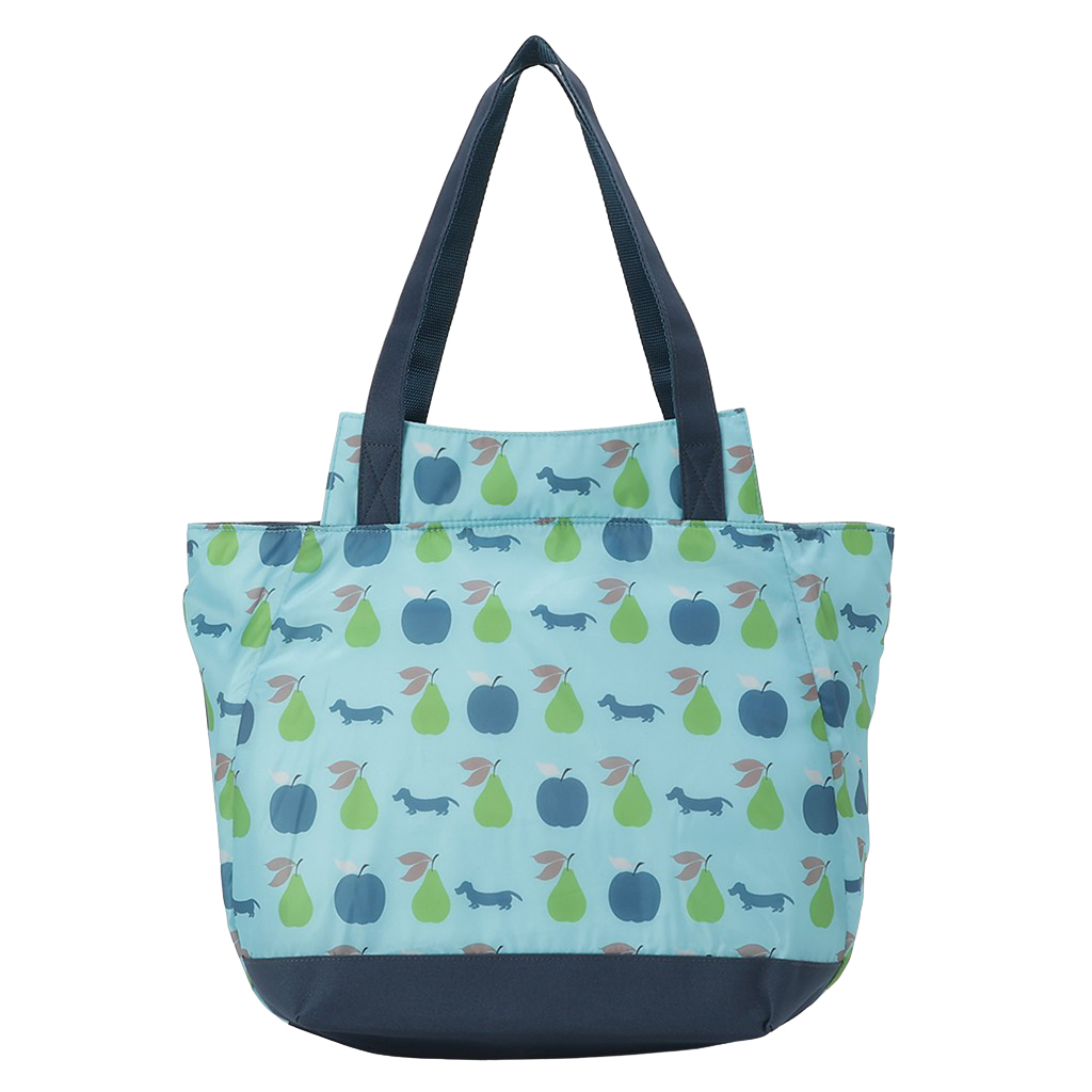 バルーン 保冷バッグ トートバッグ 3L35 [WHOLLY ウォーリー] 保温保冷 大容量 BIGサイズ 買い物 レジャー イヌ レディース ブルー