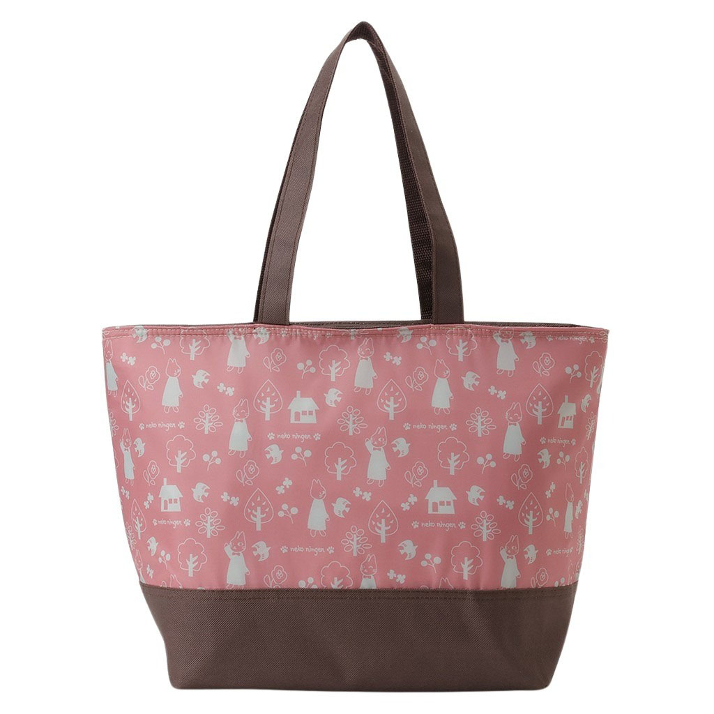 保冷バッグ トートバッグ 5M25 [ネコ人間 nekoningen ねこにんげん] 保温保冷 買い物 レジャー ネコ かわいい レディース ピンク