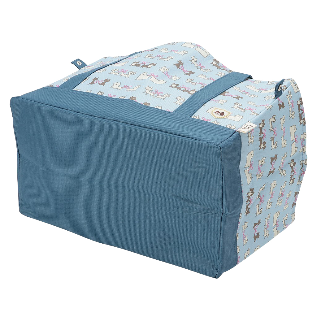 レジかごバッグ 4WG9 [mama fiore マーマフィオーレ] Picoteeシリーズ ピコティ 保温保冷 ねこ柄 ネコ柄 コンパクトレジカゴバッグ トートバッグ 買物 レディース グリーン