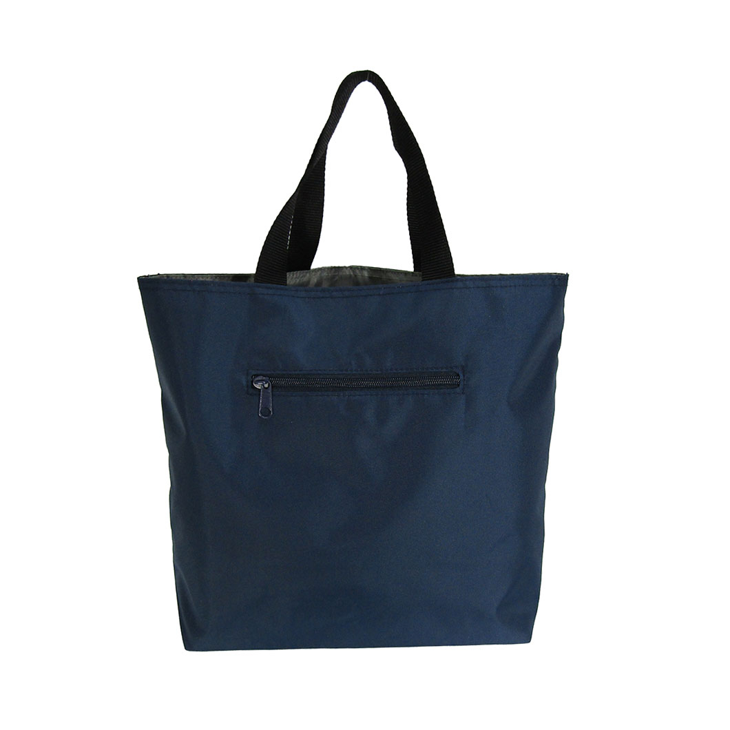 WHOLLY | リバーシブル トートバッグ | A4対応 紺×グレー系 ネイビー 3L08