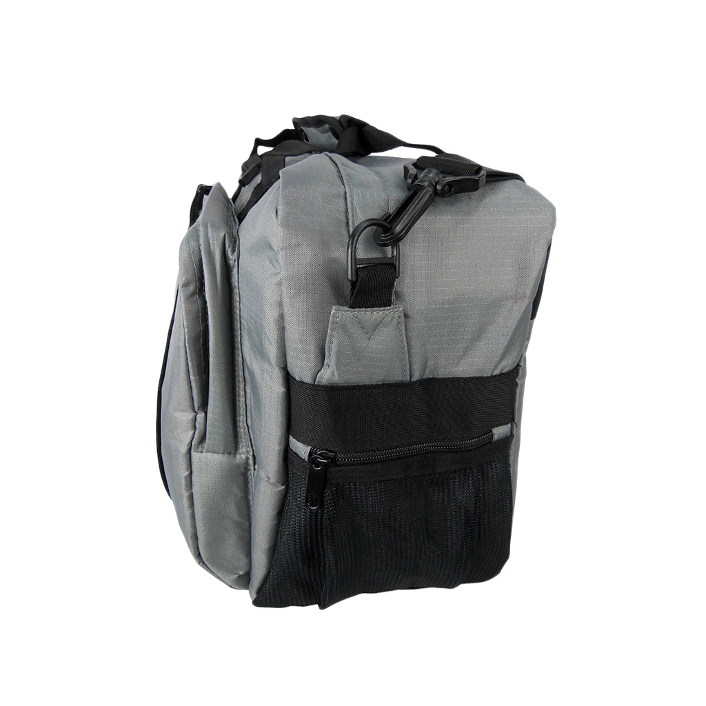 リップストップボストン 旅行 出張 1泊 2泊 ビジネス バッグ かばん 軽量 軽い 丈夫 灰色 グレー 3177