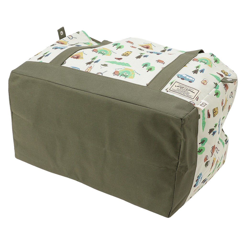 保温 保冷 レジかごバッグ 4WJ4 [mama fiore マーマフィオーレ] Picoteeシリーズ ピコティ 保温保冷 OUTDOOR 大容量 レジカゴバッグ トートバッグ キャンプ レディース カーキ