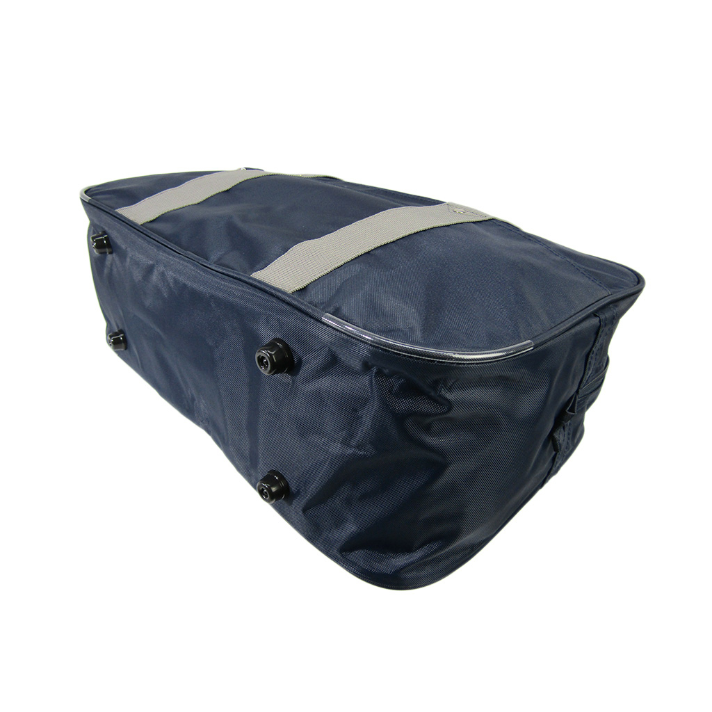 [A.O.T エーオーティー] A4対応 シンプル スクールバッグ スクバ 通学用 サブバッグ 横向き  学校 通学かばん 学生 生徒 男女兼用 紺×灰 ネイビー×グレー 3387