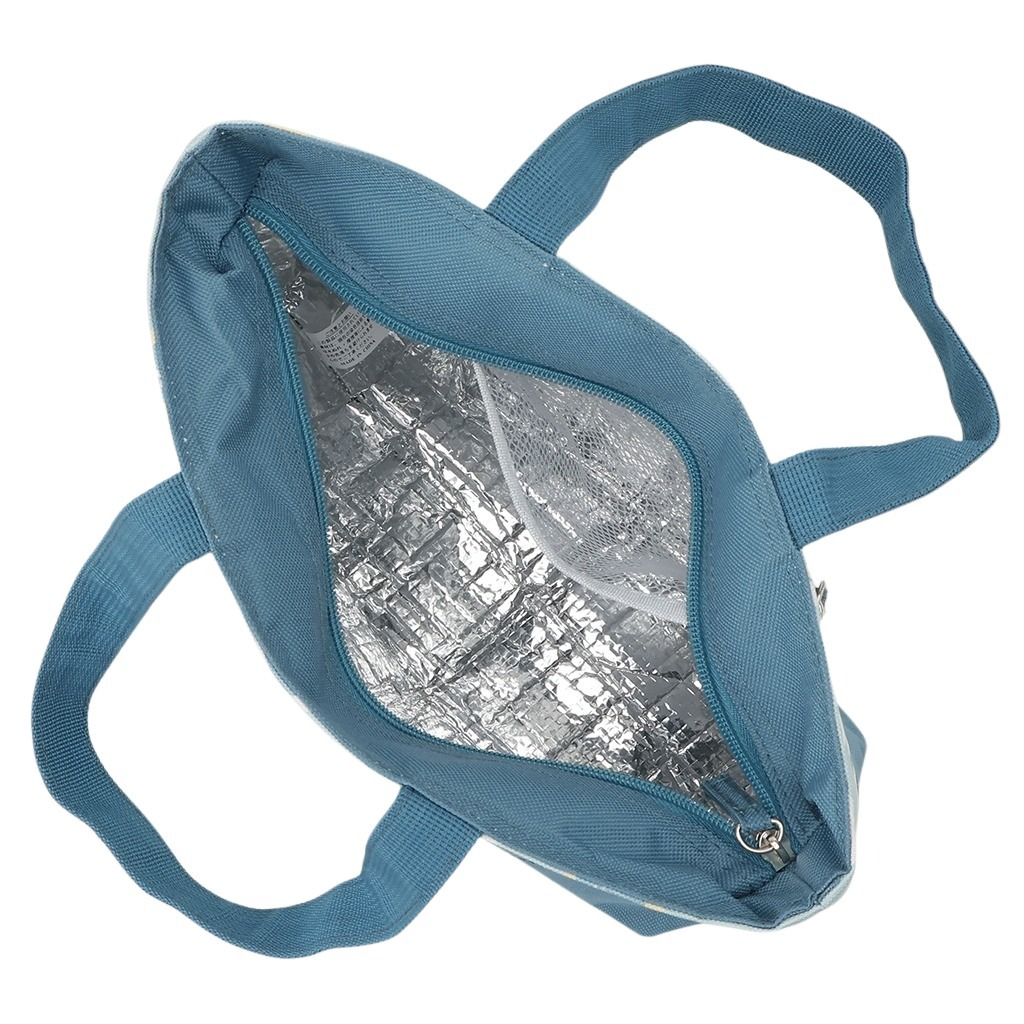  [mama fiore マーマフィオーレ] Picoteeシリーズ ピコティ 保温保冷 ランチバッグ 保冷バッグ | おしゃれ 可愛い サブバッグ 軽量 レディース キッズ 弁当袋 ミニ トートバッグ 4L 便利 ネコドット／グリーン