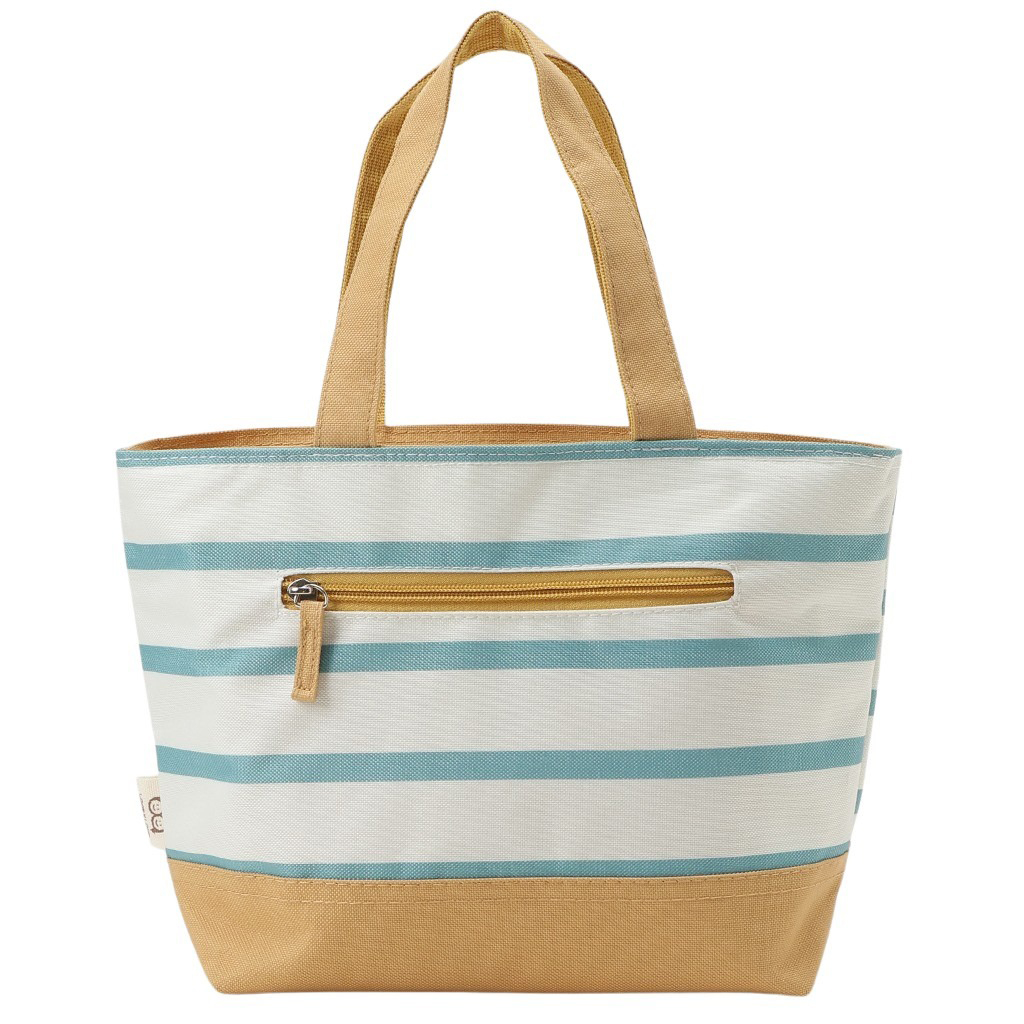  [mama fiore マーマフィオーレ] Picoteeシリーズ ピコティ 保温保冷 ランチバッグ 保冷バッグ | おしゃれ 可愛い サブバッグ 軽量 レディース キッズ 弁当袋 ミニ トートバッグ 4L 便利 マリンボーダー／グリーン