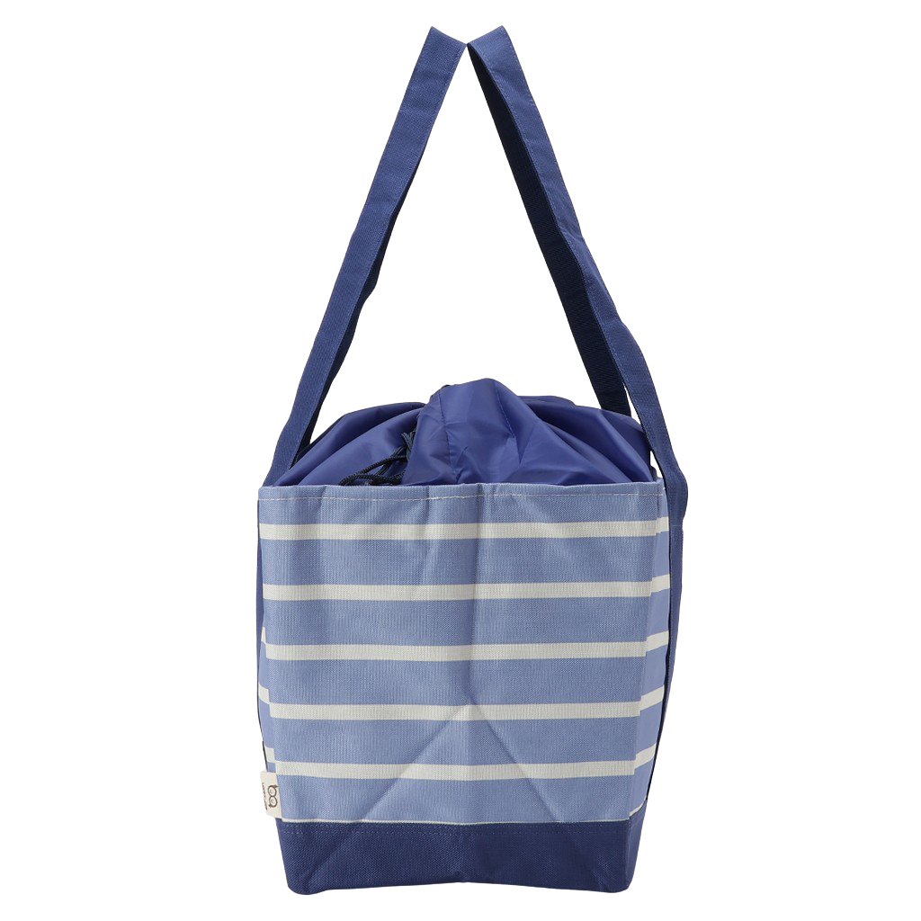 保温 保冷 レジかごバッグ 4WH4 [mama fiore マーマフィオーレ] Picoteeシリーズ ピコティ 保温保冷 マリンボーダー コンパクトレジカゴバッグ トートバッグ レディース ブルー