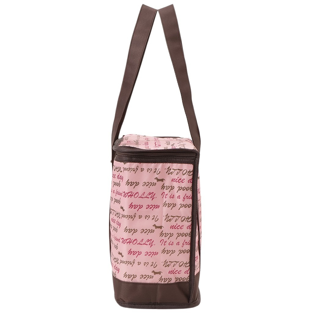 保冷バッグ トートバッグ 3L24 [WHOLLY ウォーリー] 保温保冷 買い物 レジャー イヌ かわいい レディース ピンク