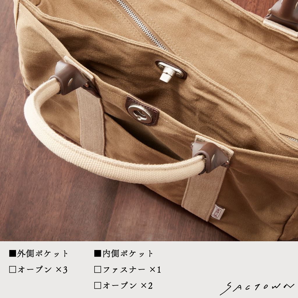 帆布工房 TRIPLINEシリーズ | ボストンバッグ (S) 帆布 キャンバス 本革 旅行カバン 旅行バッグ トラベルバッグ メンズ レディース ミニ ビンテージ A4対応 多機能 カーキ 3X82