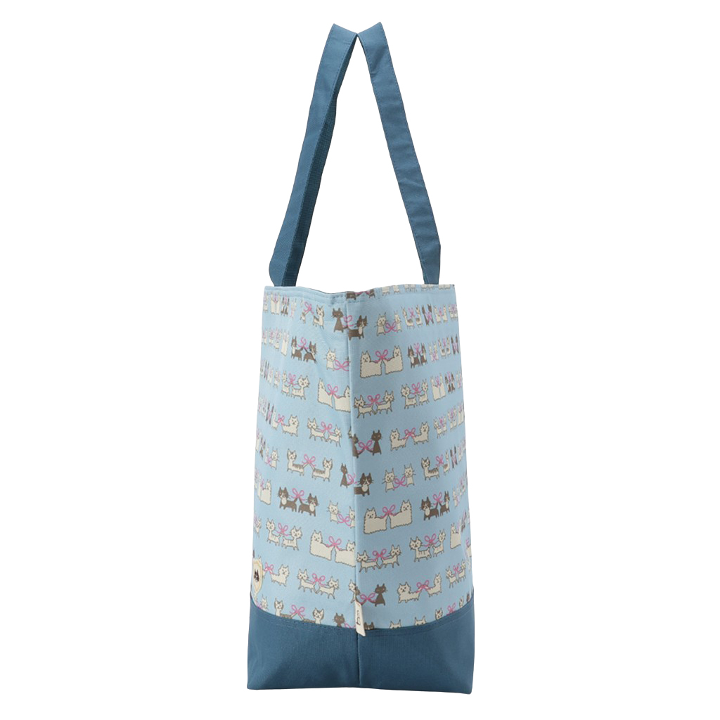 保冷バッグ トートバッグ 4WG7 [mama fiore マーマフィオーレ] Picoteeシリーズ ピコティ 保温保冷 ネコドット 大容量 レジャー キャンプ レディース グリーン