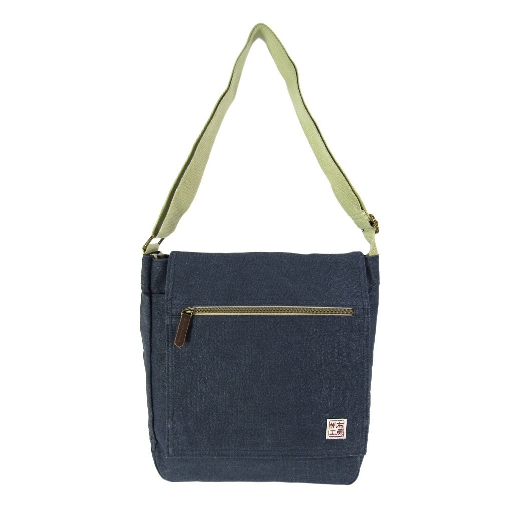 帆布工房 strollシリーズ|フラップショルダーバッグ 縦 帆布 10号帆布 キャンバス ムラ染め フラップ A4対応 レディース メンズ 男女兼用 斜め掛け はんぷこうぼう3X57