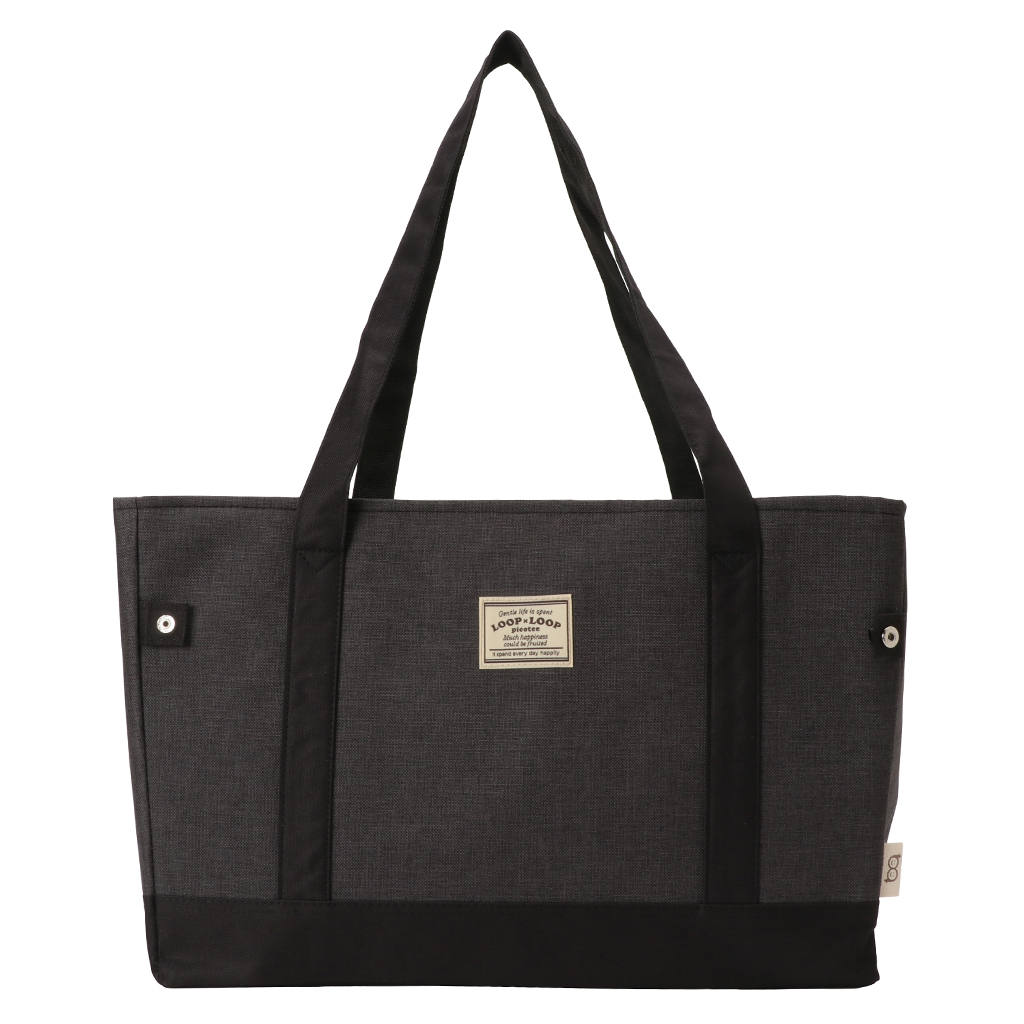 レジカゴバッグ(R) 4X57 [mama fiore マーマフィオーレ] Picoteeシリーズ ピコティ 保温 保冷 保冷バッグ レジカゴ トートバッグ エコバッグ 大容量 無地 シンプル レジャー レディース ブラック