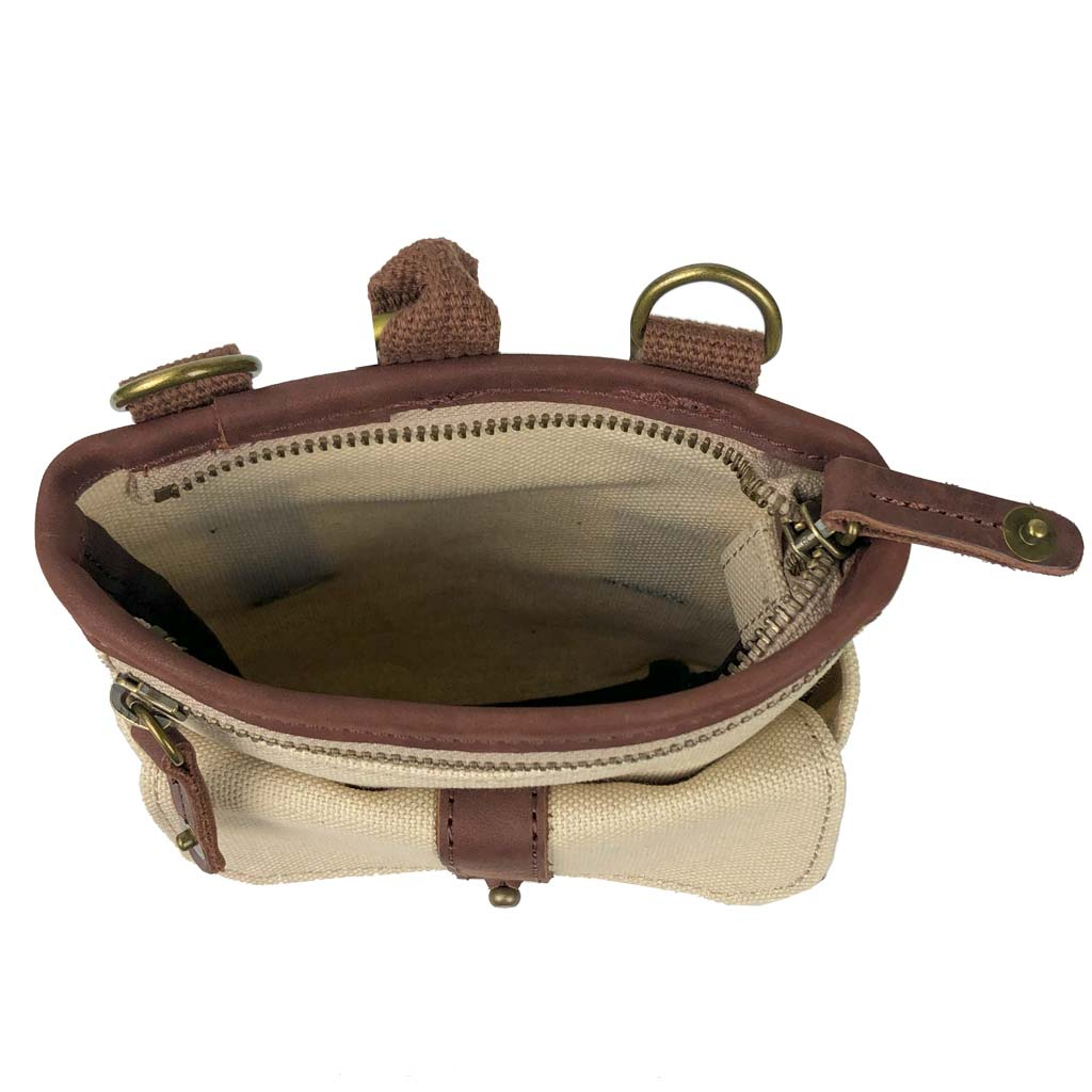 帆布工房 KURASHIKI シリーズ｜3way ショルダーバッグ 倉敷産帆布使用 ベルトポーチ スマホポーチ ウエストポーチ ベルト通し メンズ レディース 男女兼用 日本製 帆布 本革 ベージュ 3J27