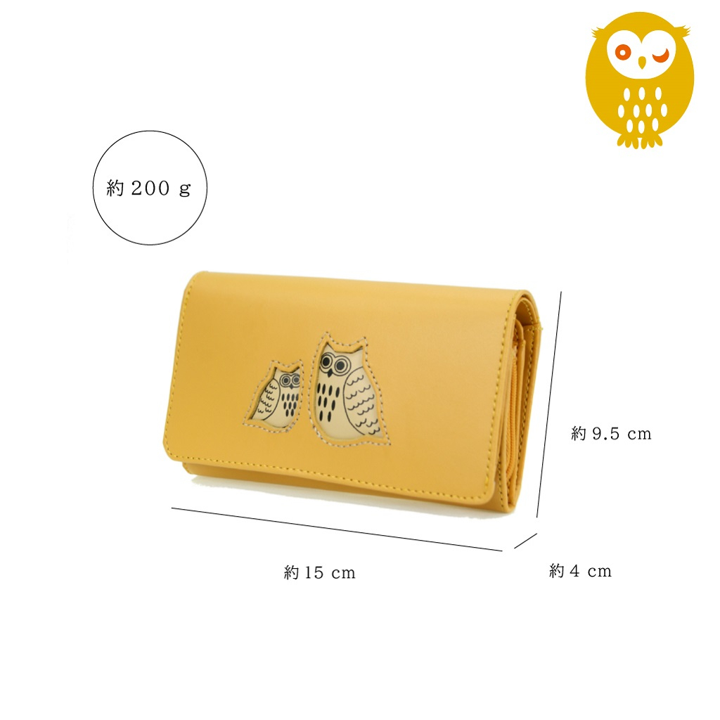 福寄れば財が成る縁起財布！ふくろう福財布(かぶせタイプ) 2W20 開運サイフ フクロウ財布 風水 一粒万倍日 お札入れ 小銭入れ おじいちゃん おばあちゃん 小さい レディース