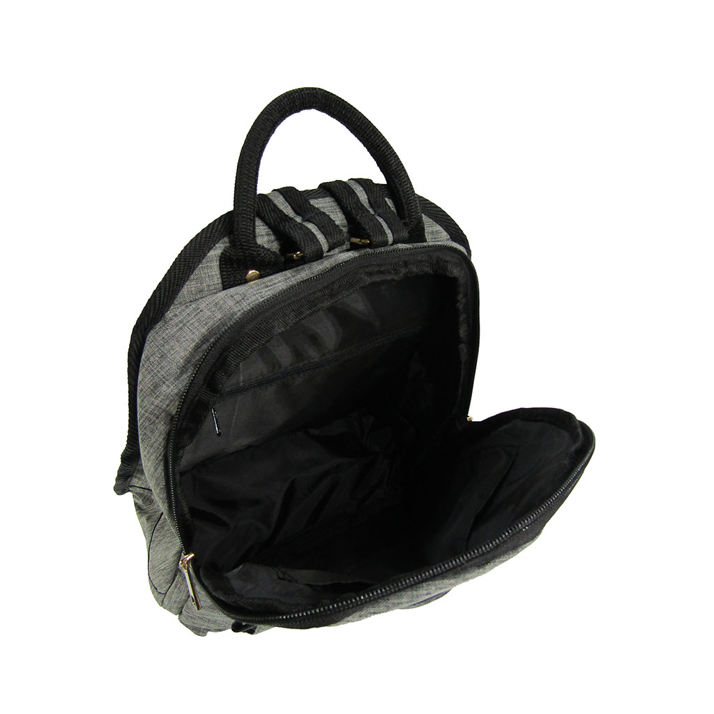 [Sofia Valentino ソフィアバレンチノ] 軽量 リュックサック | ポリエステル かわいい 軽い レディース 多収納 リュック ブラック×グレー 4927