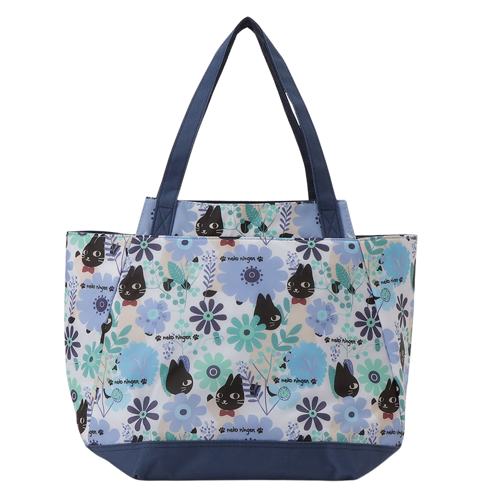 バルーン 保冷バッグ トートバッグ 5M70 [ネコ人間 nekoningen ねこにんげん] 保温保冷 大容量 BIG 買い物 レジャー ネコ レディース ブルー