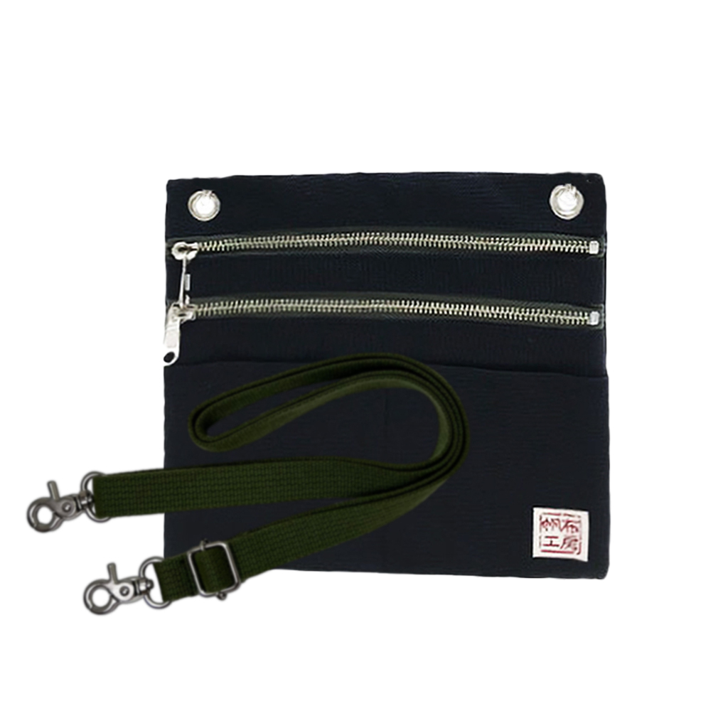 2WAY ショルダーバッグ 3J36 [帆布工房 はんぷこうぼう] 日本製 ポーチ サコッシュショルダー マチなし 帆布 キャンバス ブランド