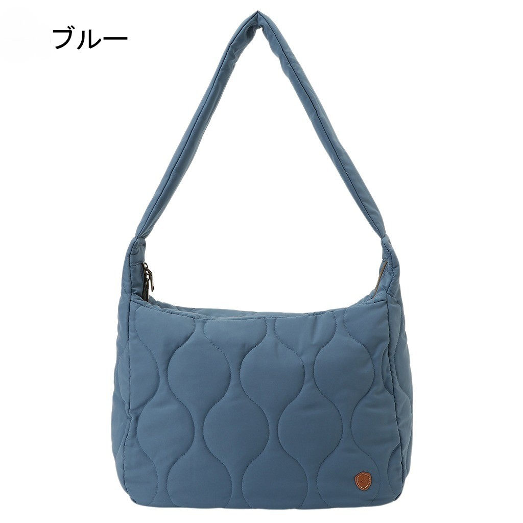 chiemi sacs |  キルティング 大容量 ショルダーバッグ | 緑系 カーキ 6229