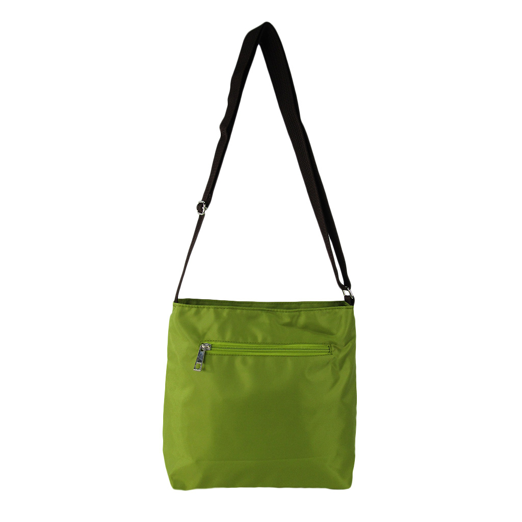 [Sofia Valentino ソフィアバレンチノ] 縦ファスナー ポケット付 ショルダーバッグ｜レディース 多機能 ななめ掛け グリーン 4874