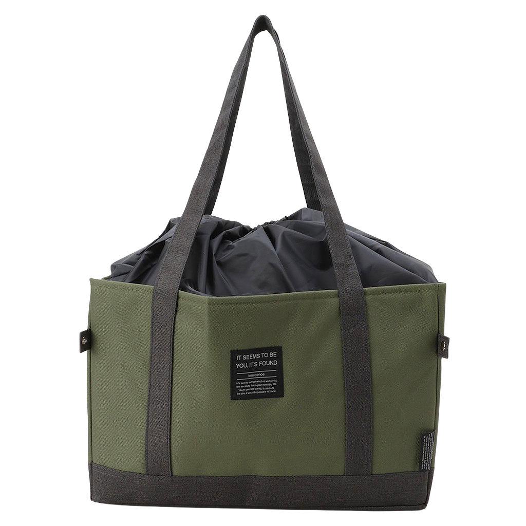 レジカゴバッグ 4WG4 [mama fiore マーマフィオーレ] Picoteeシリーズ ピコティ 保温保冷 無地 保冷バッグ トートバッグ エコバッグ レジかご 男女兼用 シンプル コンパクト レディース カーキ