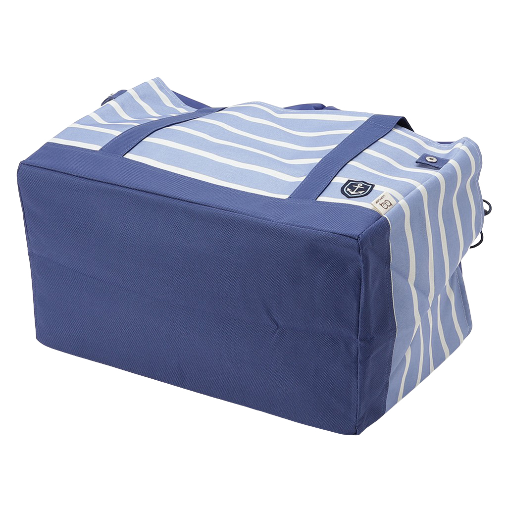 保温 保冷 レジかごバッグ 4WH4 [mama fiore マーマフィオーレ] Picoteeシリーズ ピコティ 保温保冷 マリンボーダー コンパクトレジカゴバッグ トートバッグ レディース ブルー