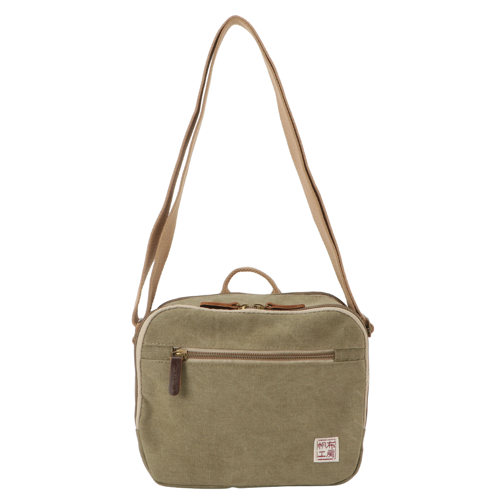 帆布工房 strollシリーズ|ショルダーバッグ 帆布 10号帆布 キャンバス ムラ染め 軽量 小さめ レディース メンズ 男女兼用 斜め掛け はんぷこうぼう3X05