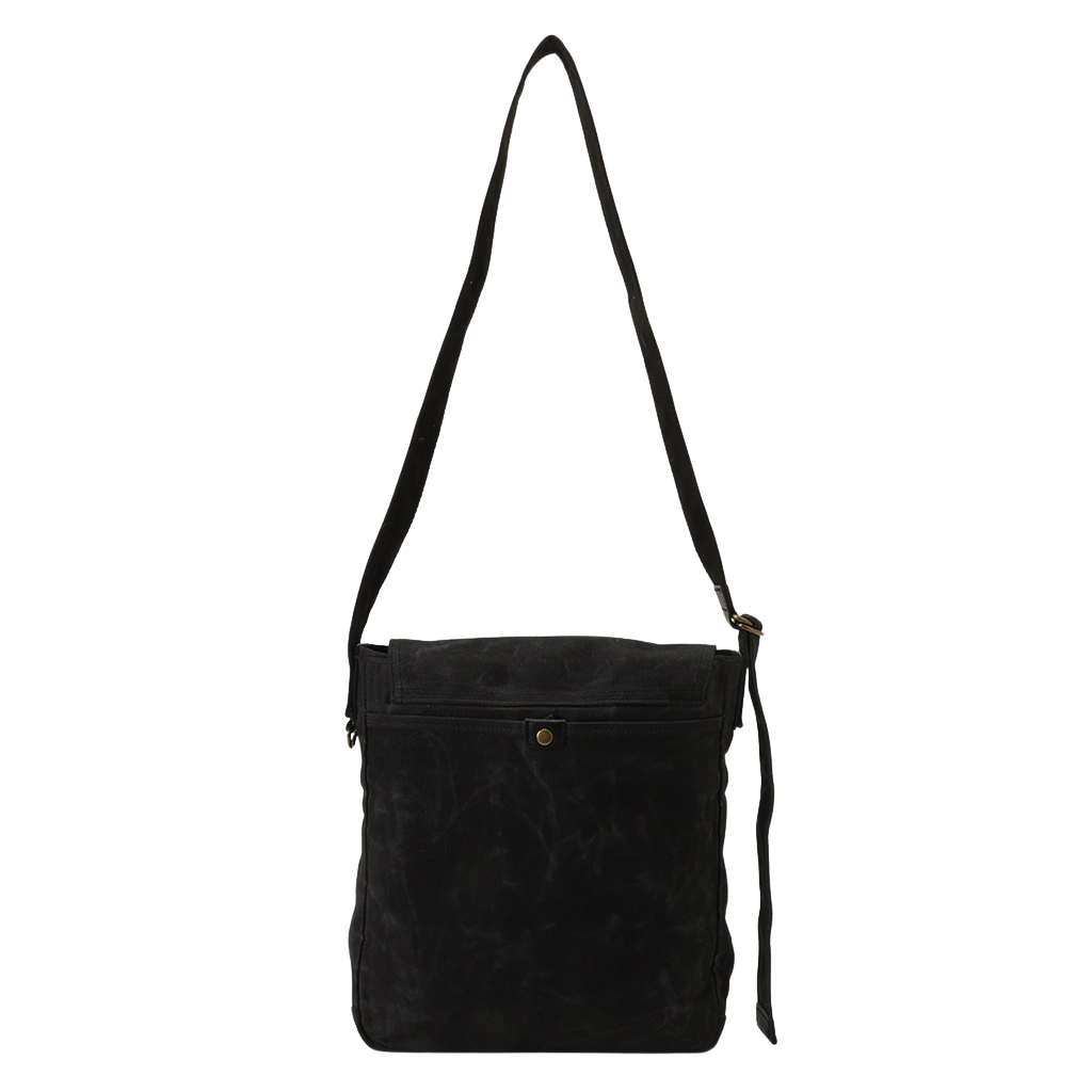 帆布工房 HUSKYII シリーズ 全３色 | A4対応 帆布ショルダーバッグ パラフィン加工 撥水 天然素材 帆布 キャンバス 旅行 通学 男女兼用 頑丈 タブレット 黒 ブラック 3X26