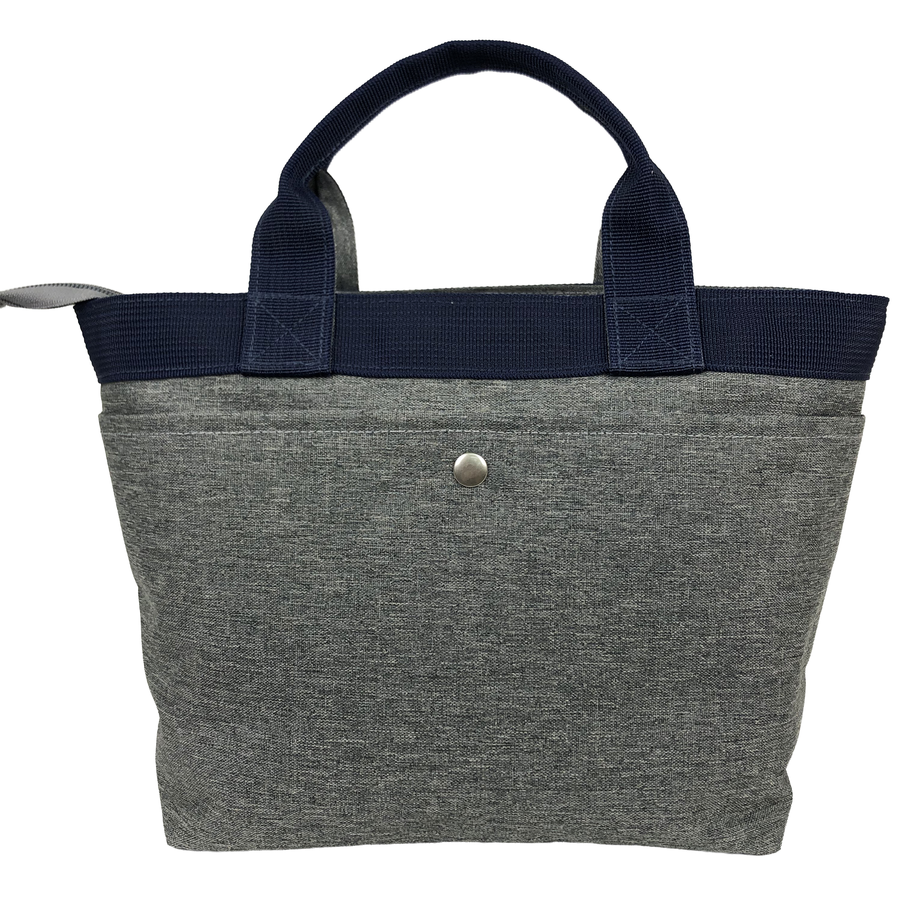 スリーポケット ランチバッグ [PETER RABBIT(TM) ピータ―ラビット(TM)] 多収納 トートバッグ  バイカラー ウサギ柄 小花柄 ガーデン 舟型トート サブバッグ ファスナー付トート お弁当かばん レディース グレー 0653