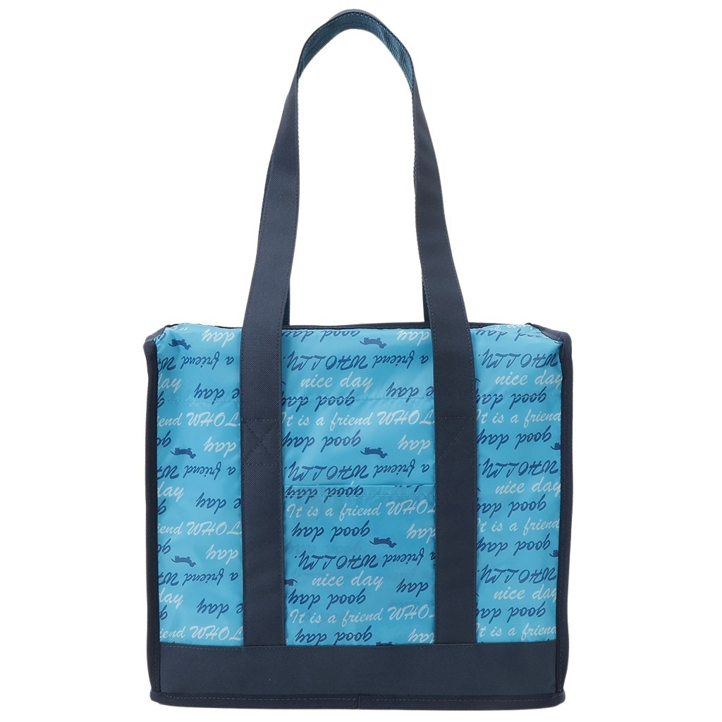 保冷バッグ トートバッグ 3L24 [WHOLLY ウォーリー] 保温保冷 買い物 レジャー イヌ かわいい レディース ブルー