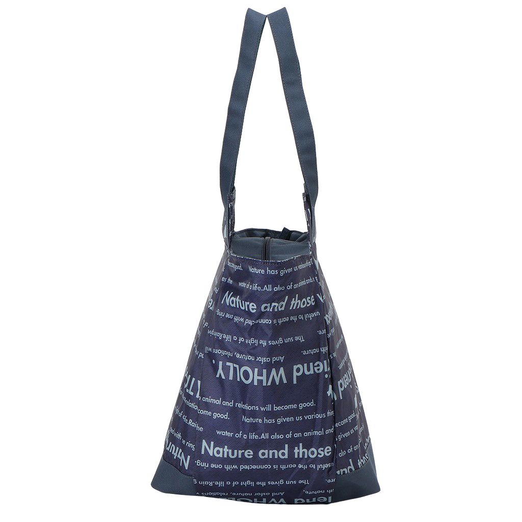 バルーン 保冷バッグ トートバッグ 3L41 [WHOLLY ウォーリー] 保温保冷 大容量 BIGサイズ 買い物 レジャー イヌ レディース ネイビー