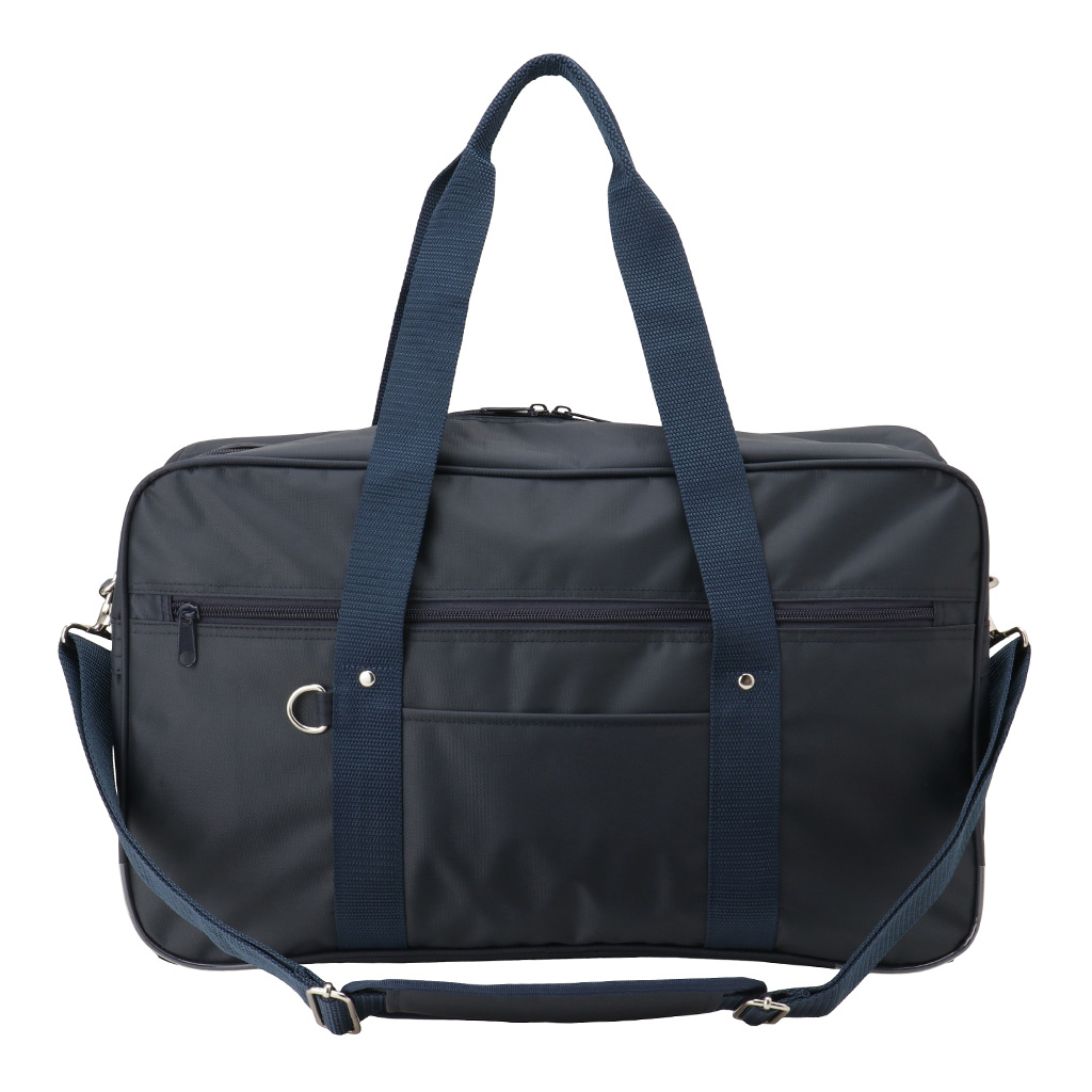 [A.O.T エーオーティー]  A4対応 2WAY スクールバッグ スクバ ファスナー ナイロン 男女兼用 学校 通学かばん 学生 生徒 バッグ 紺×紺 ネイビー×ネイビー 3308