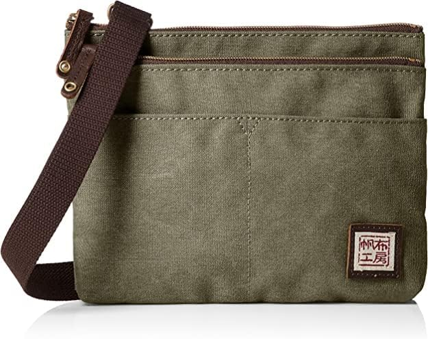 帆布工房 strollシリーズ|サコッシュ 帆布 10号帆布 キャンバス ポーチ ショルダーバッグ 軽量 小さめ ポシェット メンズ レディース 男女兼用 斜め掛け はんぷこうぼう 3J53