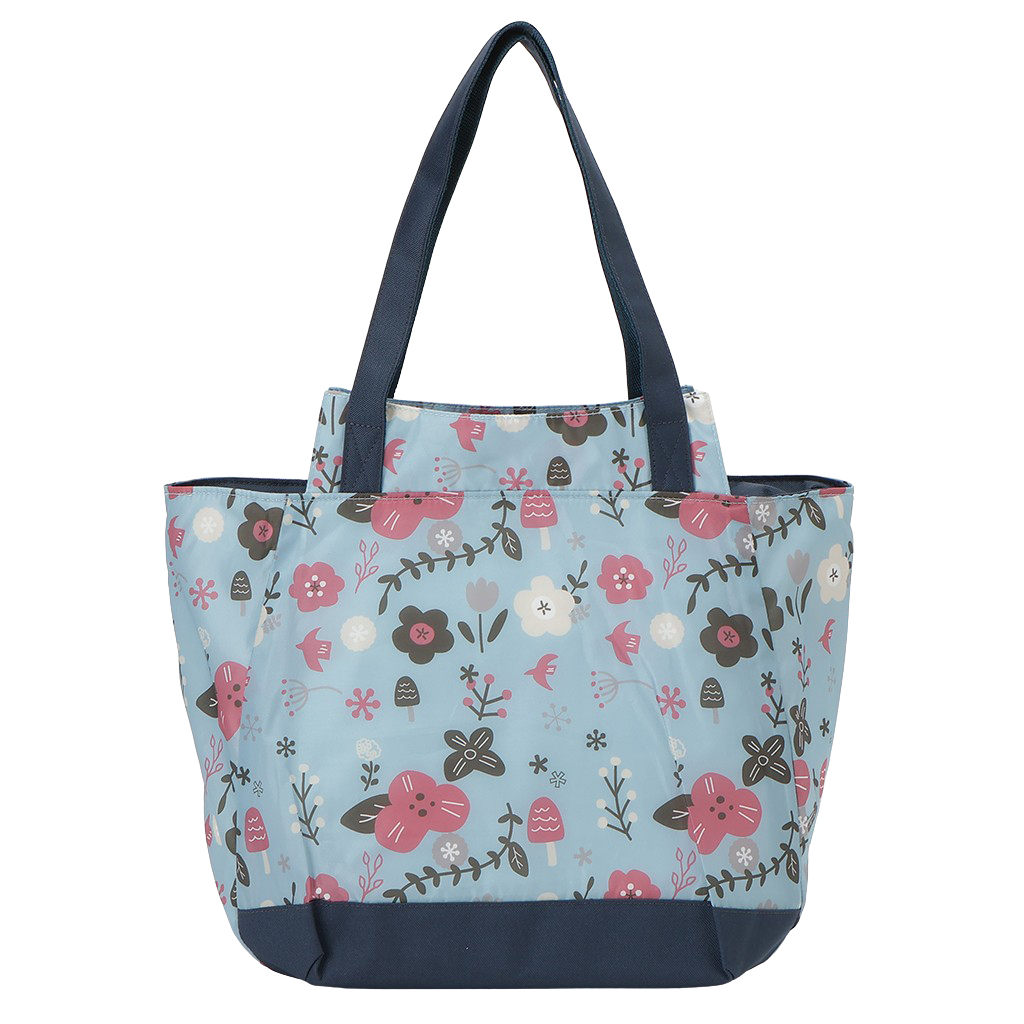 バルーン 保冷バッグ 保温 保冷 トートバッグ 5N47 [mama fiore マーマフィオーレ] 保温保冷 大容量 BIGサイズ 買い物 レジャー レディース ブルー
