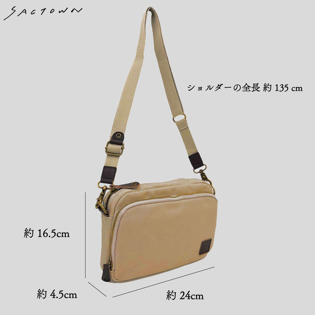 帆布工房 |お財布ポシェット 帆布  4号帆布 キャンバス ショルダーバッグ お財布ショルダー 多機能 レディース メンズ 男女兼用 斜め掛け はんぷこうぼう 3X10