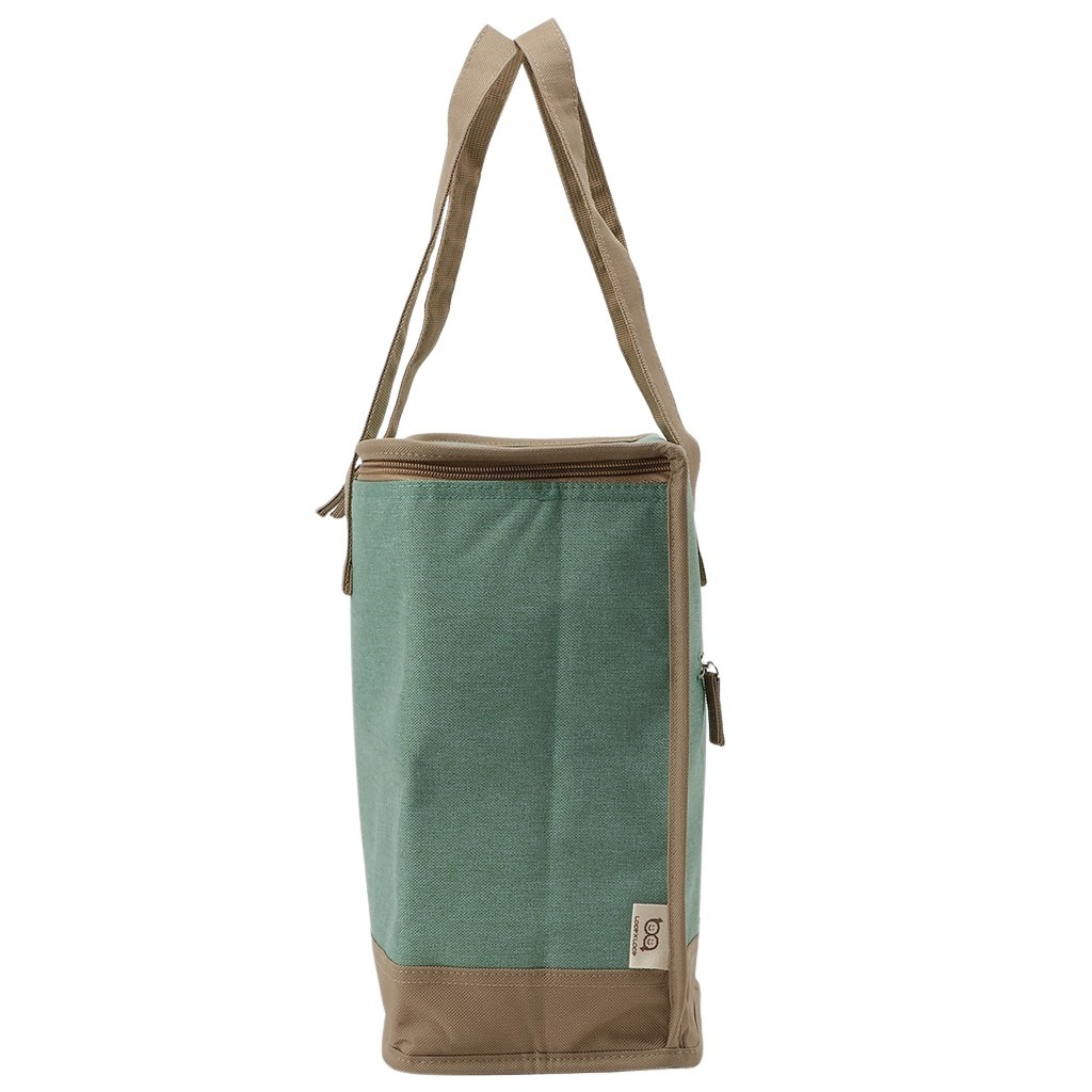  [mama fiore マーマフィオーレ] Picoteeシリーズ ピコティ BOX型 保温保冷トートバッグ 4X54 | 無地 レジャー シンプル 男女兼用 軽量 レディース メンズ 買い物 ピクニック 運動会 イベント ユニセックス ライトグリーン