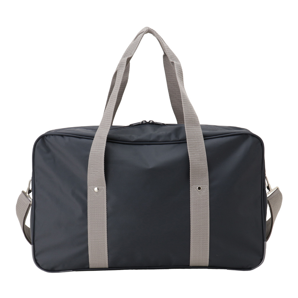 [A.O.T エーオーティー]  A4対応 2WAY スクールバッグ スクバ ファスナー ナイロン 男女兼用 学校 通学かばん 学生 生徒 バッグ 紺×灰 ネイビー×グレー 3308