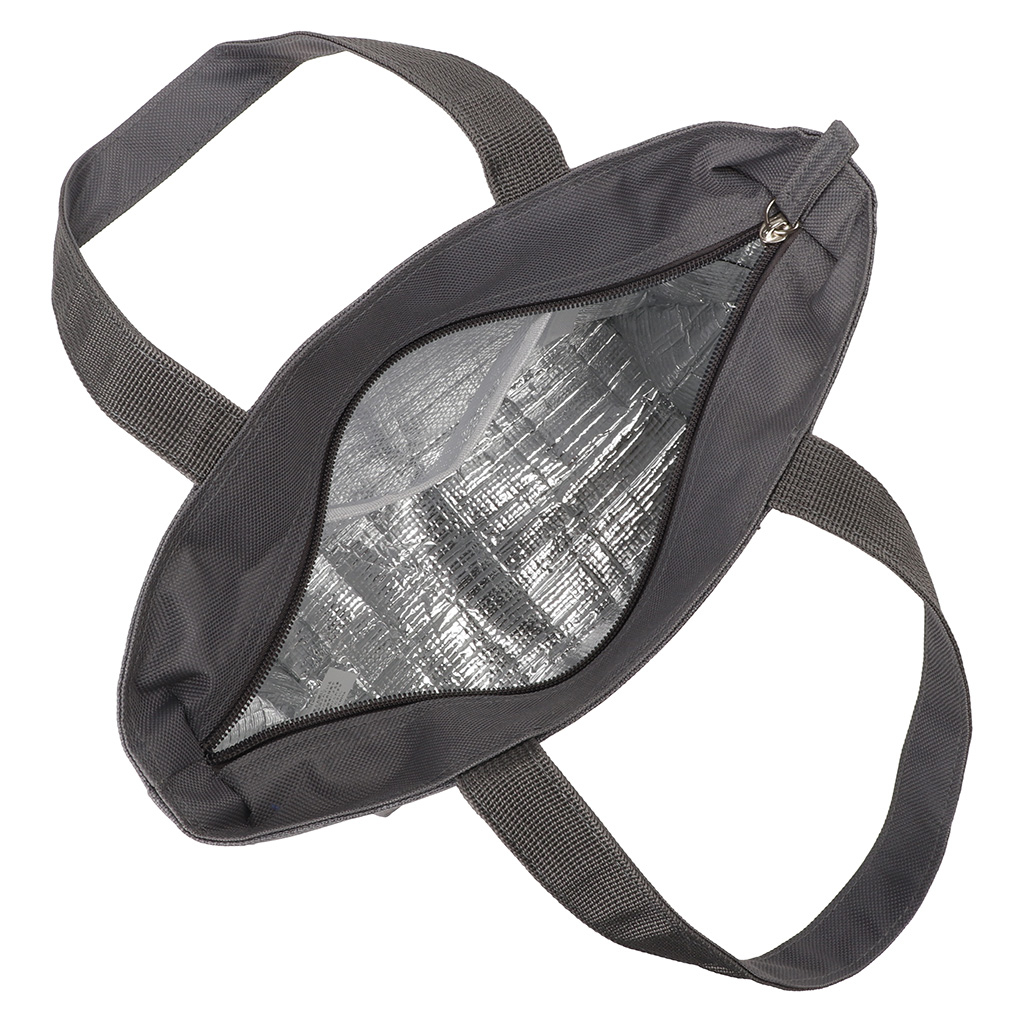  [mama fiore マーマフィオーレ] Picoteeシリーズ ピコティ 保温保冷 ランチバッグ 保冷バッグ | おしゃれ 可愛い サブバッグ 軽量 レディース メンズ 男女兼用 キッズ 弁当袋 ミニ トートバッグ 4L 便利 シンプル／グレー