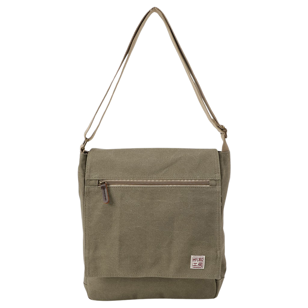 帆布工房 strollシリーズ|フラップショルダーバッグ 縦 帆布 10号帆布 キャンバス ムラ染め フラップ A4対応 レディース メンズ 男女兼用 斜め掛け はんぷこうぼう3X57