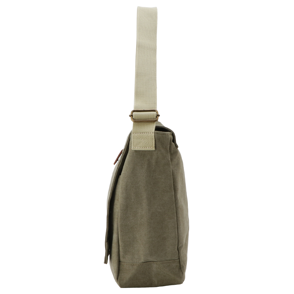 帆布工房 strollシリーズ|フラップショルダーバッグ 横 帆布 10号帆布 キャンバス ムラ染め フラップ A4対応 レディース メンズ ユニセックス 斜め掛け はんぷこうぼう3X81