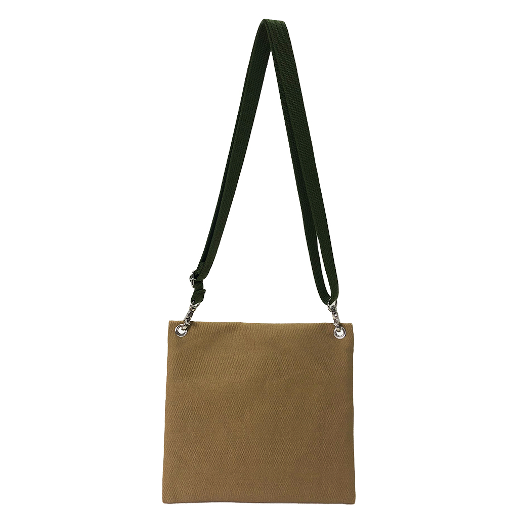 2WAY ショルダーバッグ 3J36 [帆布工房 はんぷこうぼう] 日本製 ポーチ サコッシュショルダー マチなし 帆布 キャンバス ブランド