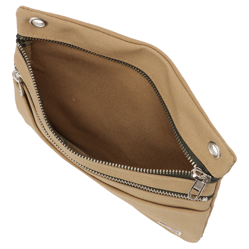 2WAY ショルダーバッグ 3J36 [帆布工房 はんぷこうぼう] 日本製 ポーチ サコッシュショルダー マチなし 帆布 キャンバス ブランド