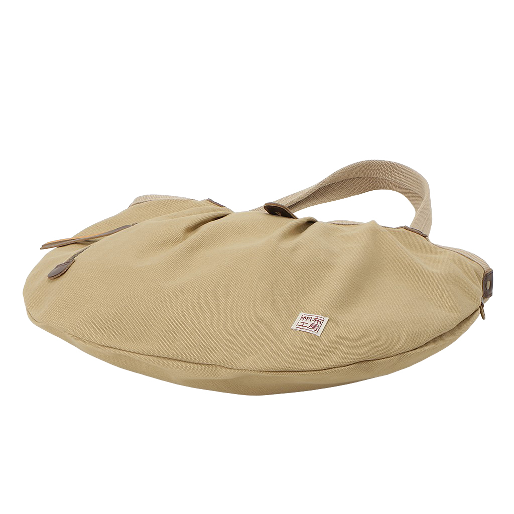 帆布工房 PEARIIシリーズ | バイカラー仕様 A4対応 帆布トートバッグ 薄茶色 ベージュ 3X40