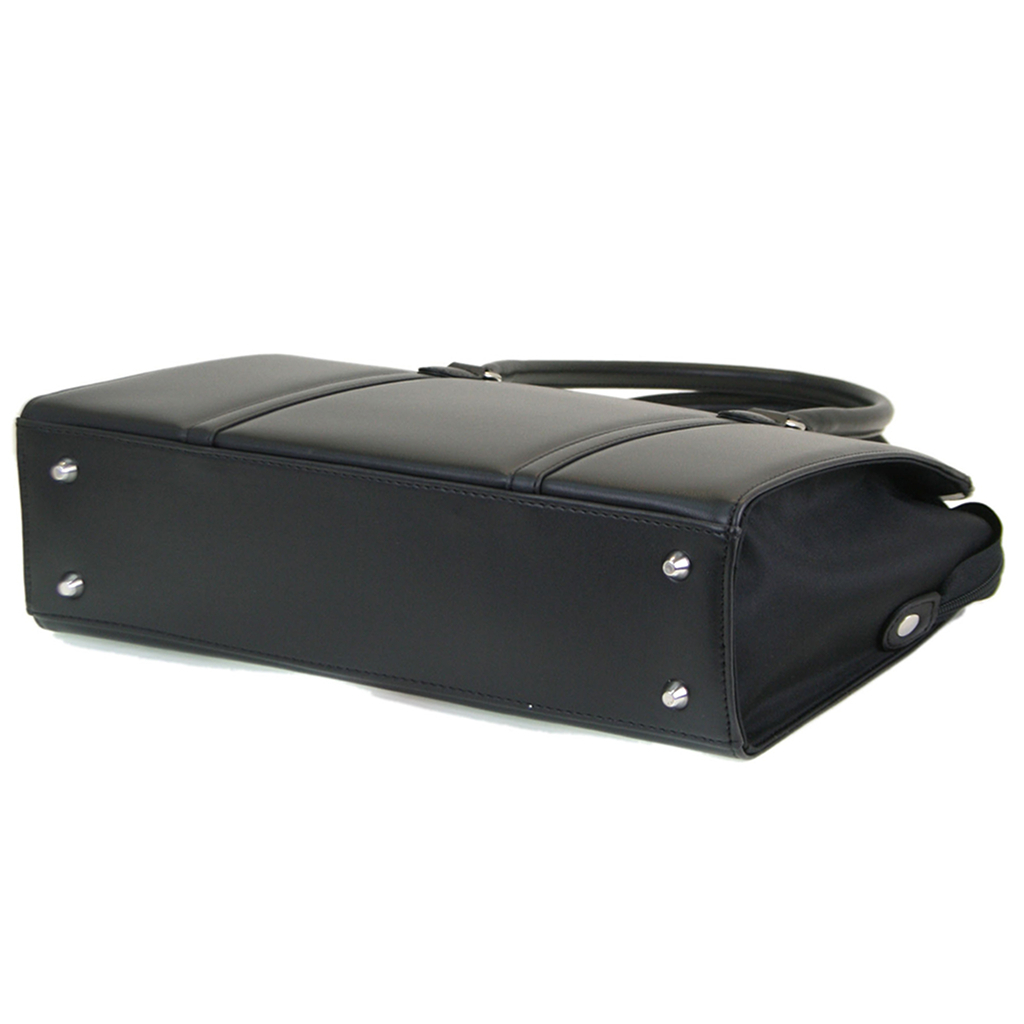 A4対応 レディース リクルートバッグ | 就活 就職 通勤バッグ 合皮 自立 底鋲 軽量 肩掛け 面接 営業 ビジネスバッグ ビジネストート 黒 ブラック 0483