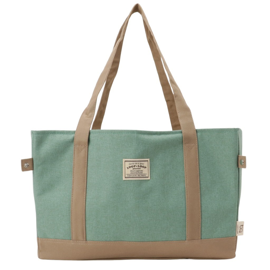 レジカゴバッグ(R) 4X57 [mama fiore マーマフィオーレ] Picoteeシリーズ ピコティ 保温 保冷 保冷バッグ レジカゴ トートバッグ エコバッグ 大容量 無地 シンプル レジャー レディース ライトグリーン