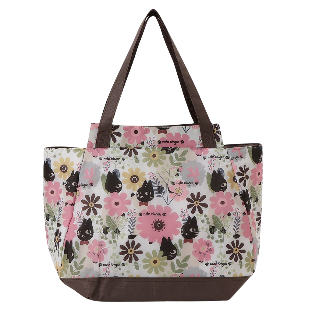 バルーン 保冷バッグ トートバッグ 5M70 [ネコ人間 nekoningen ねこにんげん] 保温保冷 大容量 BIG 買い物 レジャー ネコ レディース ピンク
