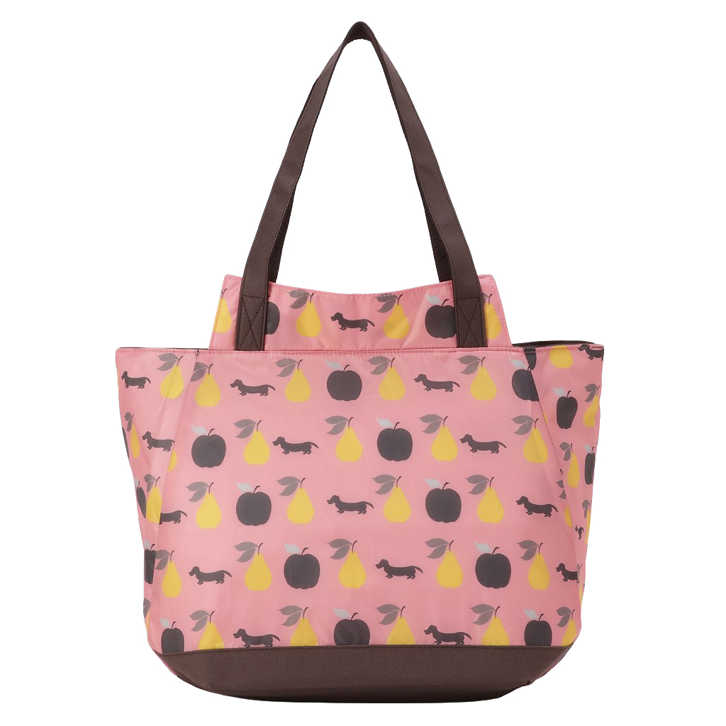 バルーン 保冷バッグ トートバッグ 3L35 [WHOLLY ウォーリー] 保温保冷 大容量 BIGサイズ 買い物 レジャー イヌ レディース ピンク