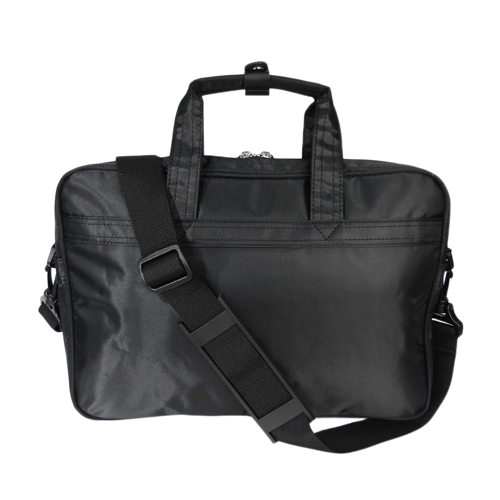 [A.O.T エーオーティー] B5サイズ対応 2way ビジネスバッグ ショルダー 通勤 ビジネス 営業 軽い  黒×白 ブラック×ホワイト 3843